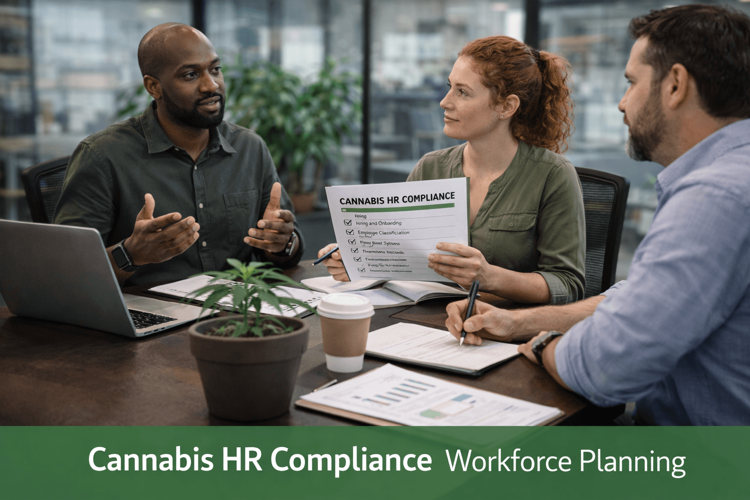 cannabis hr compliance workforce planning meeting